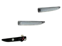 Preview: LED Seitenblinker Blinker Klar Silber Module für BMW 7er E65 2001-2008