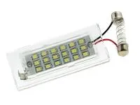 Preview: 18 SMD LED Kennzeichenbeleuchtung für BMW E53 und E83 mit E-Prüfzeichen