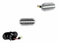 Preview: LED Seitenblinker Blinker Klar Silber Module für Opel Vivaro A 2001-2014