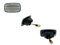 Preview: LED Seitenblinker Blinker Klar Silber Module für Toyota Land Cruiser ab 1998