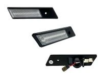 Preview: LED Seitenblinker Blinker Klar Silber Module für BMW E24 1975-1989