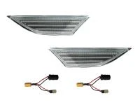 Preview: LED Seitenblinker Blinker Klar Silber Module für Porsche 911 Typ 991 2011-2019