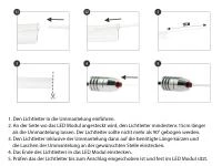 Preview: LETRONIX 1 Meter Lichtleiter mit Lasche für LED Ambientebeleuchtung