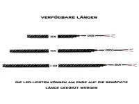 Preview: LETRONIX 30cm Full LED Leiste Einfarbig 12V Ambientebeleuchtung Farbauswahl