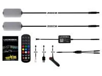 Preview: LETRONIX RGB Full LED Rainbow Fußraumbeleuchtung 2er Set RGBIC LED-Modul