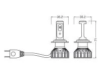 Preview: OSRAM ***B-WARE*** Night Breaker H7 LED SMART +330% 12V Straßenzulassung - 64210DWNBSM-2HB