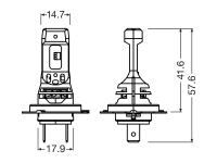 Preview: OSRAM ***B-WARE*** Night Breaker H7 LED SPEED 12V 16W 6000K Straßenzulassung - 64210DWNBSP-2HB