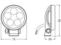 Preview: OSRAM LEDriving® Working Light Arbeitsscheinwerfer VX70-SP - LEDWL102-SP