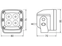 Preview: OSRAM LEDriving® Working Light Arbeitsscheinwerfer VX80-SP - LEDWL101-SP