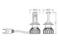 Preview: OSRAM Night Breaker H7 LED SMART Abblendlicht für Ford Focus MK2 2004-2007