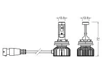 Preview: OSRAM Night Breaker LED SMART H8 Nebelscheinwerfer 12V 6000K - 64212DWNBSM-2HB