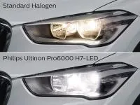 Preview: Philips Ultinon Pro6000 Standard H4 LED Abblendlicht / Fernlicht +220% - 11342U60SX2