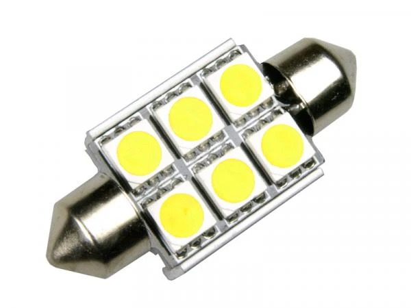 36mm 6 SMD LED-Soffitte C5W Can-Bus CheckControl