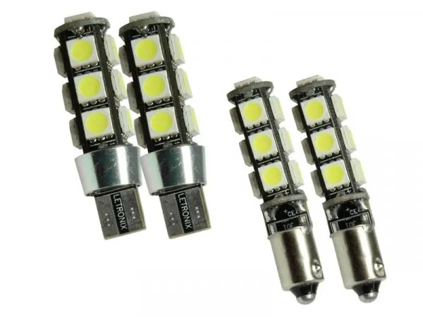 2x 13 SMD 5050 3 Chip LED Leuchtmittel Weiß 6000K Can-Bus