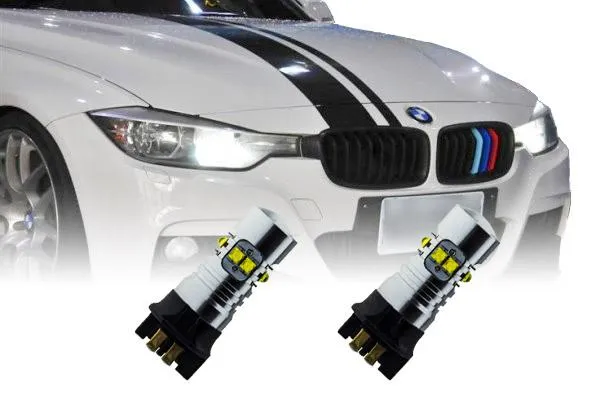 2x PW24W LED Tagfahrlicht für BMW F30 ohne Xenon 50W XBD-Chip