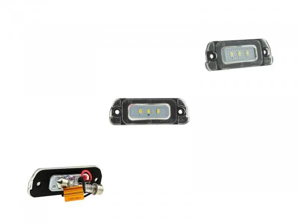 3 SMD LED Kennzeichenbeleuchtung für Mercedes M-Klasse W163 1997-2005 (Variante 2)