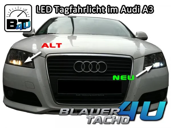 LED Tagfahrlicht TFL Set Ba15s 26 SMD Can-Bus für Audi Q7