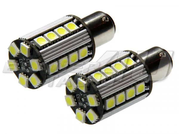 LED Tagfahrlicht TFL Set Ba15s 26 SMD Can-Bus für Audi Q7