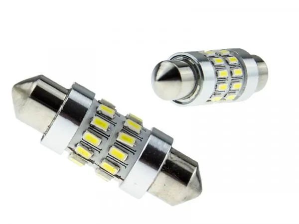 36mm LED Soffitte 24 x 3014 SMD C5W Weiß 360° Ausleuchtung