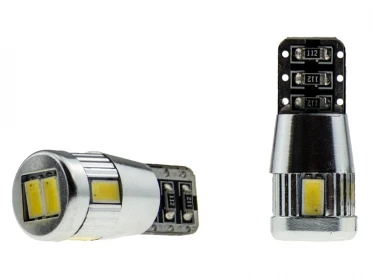 LED Kennzeichenbeleuchtung 2x w5w T10 6x5630 SMD LED weiß CAN-Bus