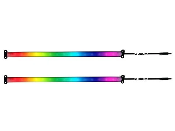 Erweiterungsset Fußraumbeleuchtung 2x 25cm LED-Leisten für RGBIC Ambientebeleuchtung