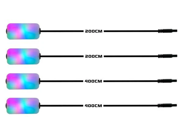 Erweiterungsset Fußraumbeleuchtung 4x LED-Module für RGBIC Ambientebeleuchtung