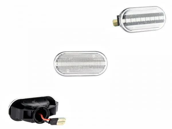 LED Seitenblinker Blinker Klar Silber Module für Nissan Micra Typ K12 2003-2010