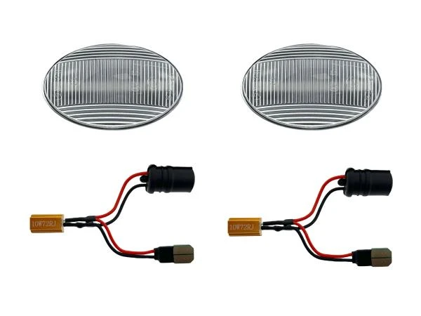 LED Seitenblinker Blinker Klar Silber Module für Opel Astra F Cabrio 1998-2000