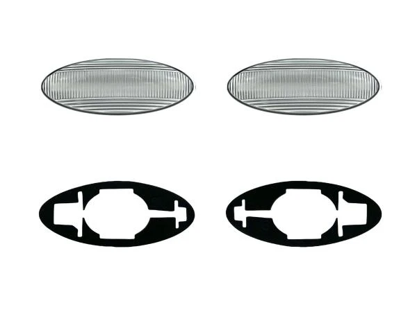 LED Seitenblinker Blinker Klar Silber Module für Toyota RAV4 Typ CA30W 2006-2009