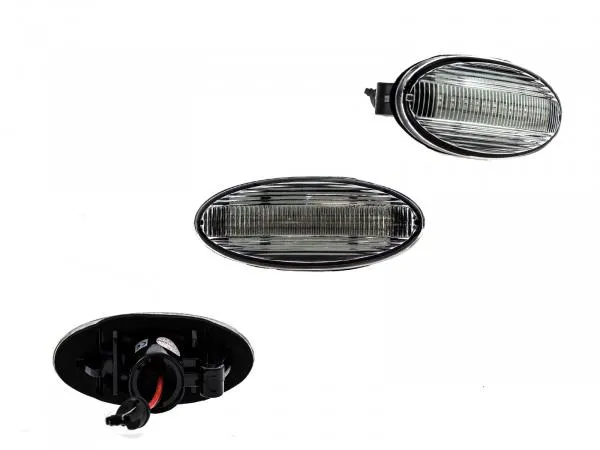 LED Seitenblinker Blinker Klar Silber für Smart Forfour Typ W453 ab 2014