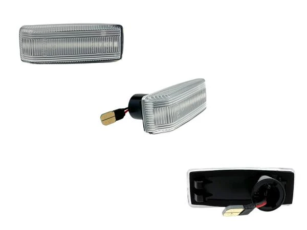 LED Seitenblinker Blinker Klar Silber für Mercedes C-Klasse W202 1993-2001