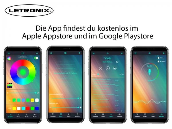 LETRONIX RGB LED Tachobeleuchtung für Opel Astra F und Vectra A App Steuerung