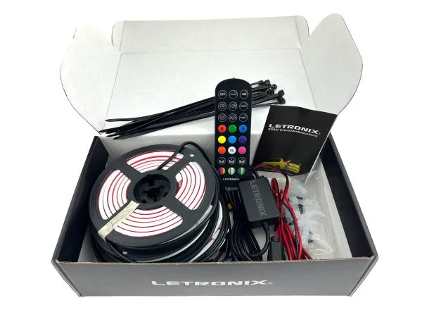 LETRONIX Rainbow RGB RGBIC LED Unterbodenbeleuchtung 2.0 (2x 90cm+180cm+90cm)