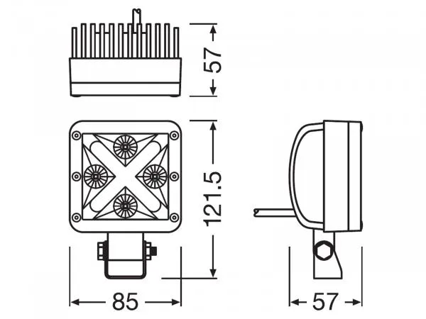 OSRAM LEDriving® Arbeitsscheinwerfer Lightbar CUBE MX85-SP - LEDDL101-SP