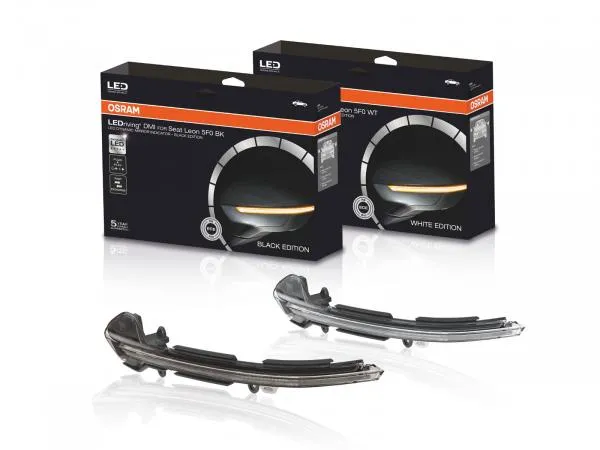 OSRAM LEDriving® Dynamische LED Spiegelblinker für Seat Leon 5F + für Seat Ibiza KJ Weiß