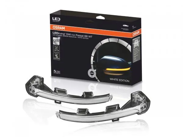 OSRAM LEDriving® Dynamische LED Spiegelblinker für VW Passat B8 Arteon 3H Golf 8 ID.3 Weiß