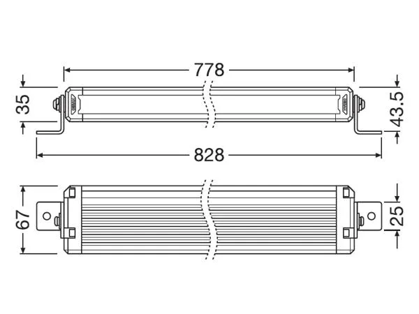 OSRAM LEDriving® LED Lightbar Zusatzscheinwerfer VX750-CB SR SM - LEDDL124-CB SR SM