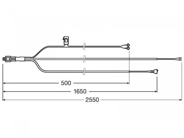 OSRAM LEDriving® Lightbar Anschlusskabel Kabelbaum AX 1LS - LEDDL ACC 101