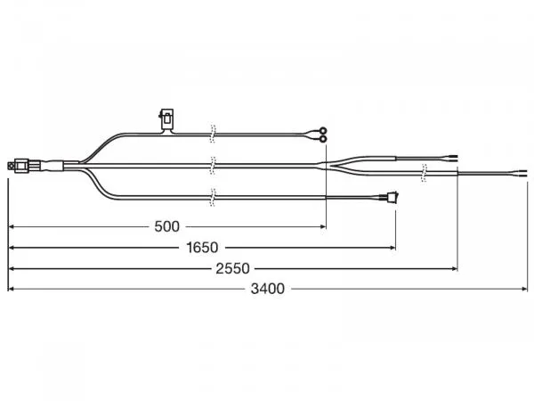 OSRAM LEDriving® Lightbar Anschlusskabel Kabelbaum AX 2LS - LEDDL ACC 102