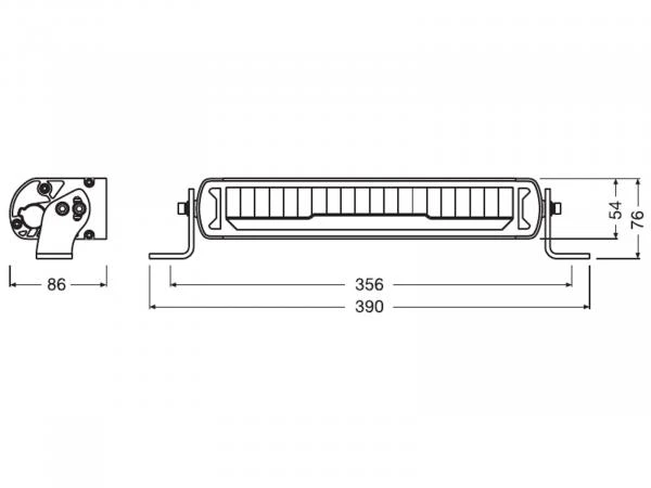 OSRAM LEDriving® Lightbar Arbeits und Zusatzscheinwerfer MX250-CB - LEDDL110-CB