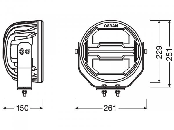 OSRAM LEDriving® Lightbar Arbeits und Zusatzscheinwerfer MX260-CB - LEDDL112-CB