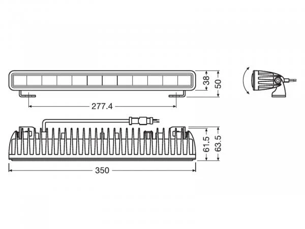 OSRAM LEDriving® Lightbar Arbeits und Zusatzscheinwerfer SX300-CB - LEDDL106-CB