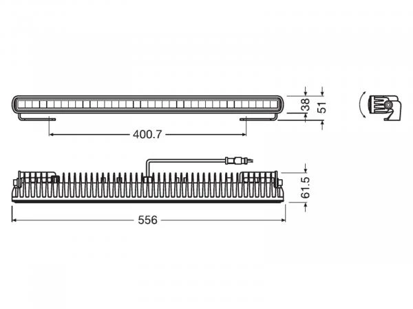 OSRAM LEDriving® Lightbar Arbeits und Zusatzscheinwerfer SX500-CB - LEDDL107-CB