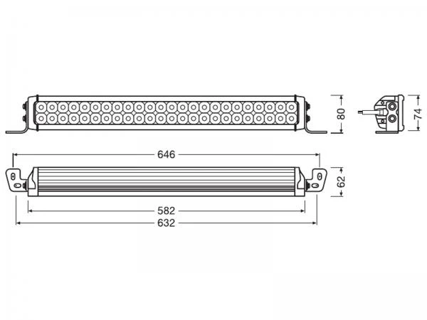 OSRAM LEDriving® Lightbar Arbeits und Zusatzscheinwerfer VX500-CB - LEDDL118-CB