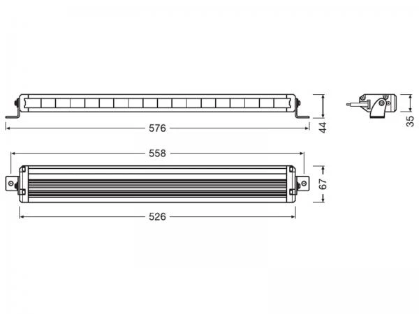 OSRAM LEDriving® Lightbar Arbeits und Zusatzscheinwerfer VX500-SP - LEDDL116-SP