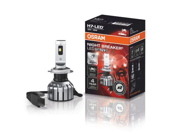 OSRAM Night Breaker H7 LED GEN2 Motorrad Abblendlicht für BMW R1200 RT 2005-2013