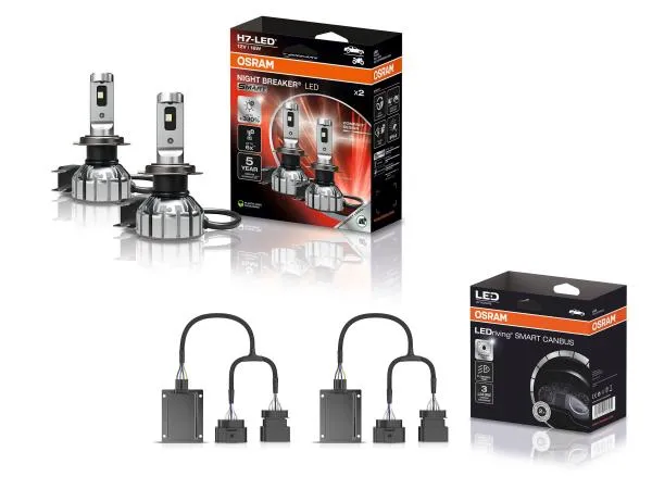 OSRAM Night Breaker H7 LED SMART Abblendlicht SET für Audi Q3 Typ 8U 2011-2014