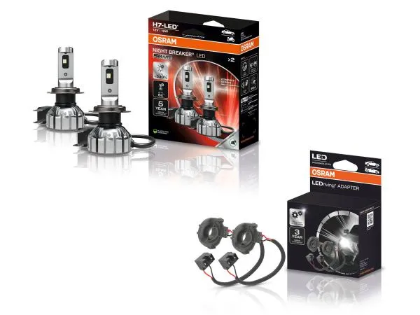 OSRAM Night Breaker H7 LED SMART Abblendlicht SET für VW T-Roc Typ A1 ab 2017