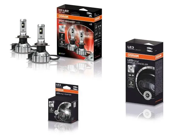 OSRAM Night Breaker H7 LED SMART Abblendlicht SET für VW Touran 2 Typ 5T ab 2015