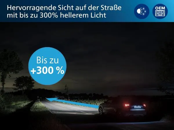 Philips H7 LED Pro6000 Boost Abblendlicht Set für VW Sharan Typ 7N ab 2010